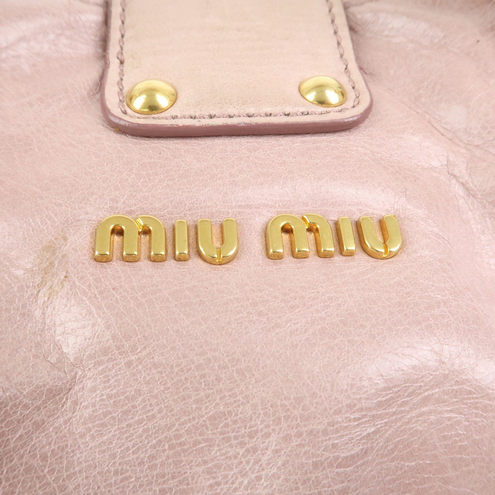Miu Miu Hand Shoulder Bag - Pink, Leather