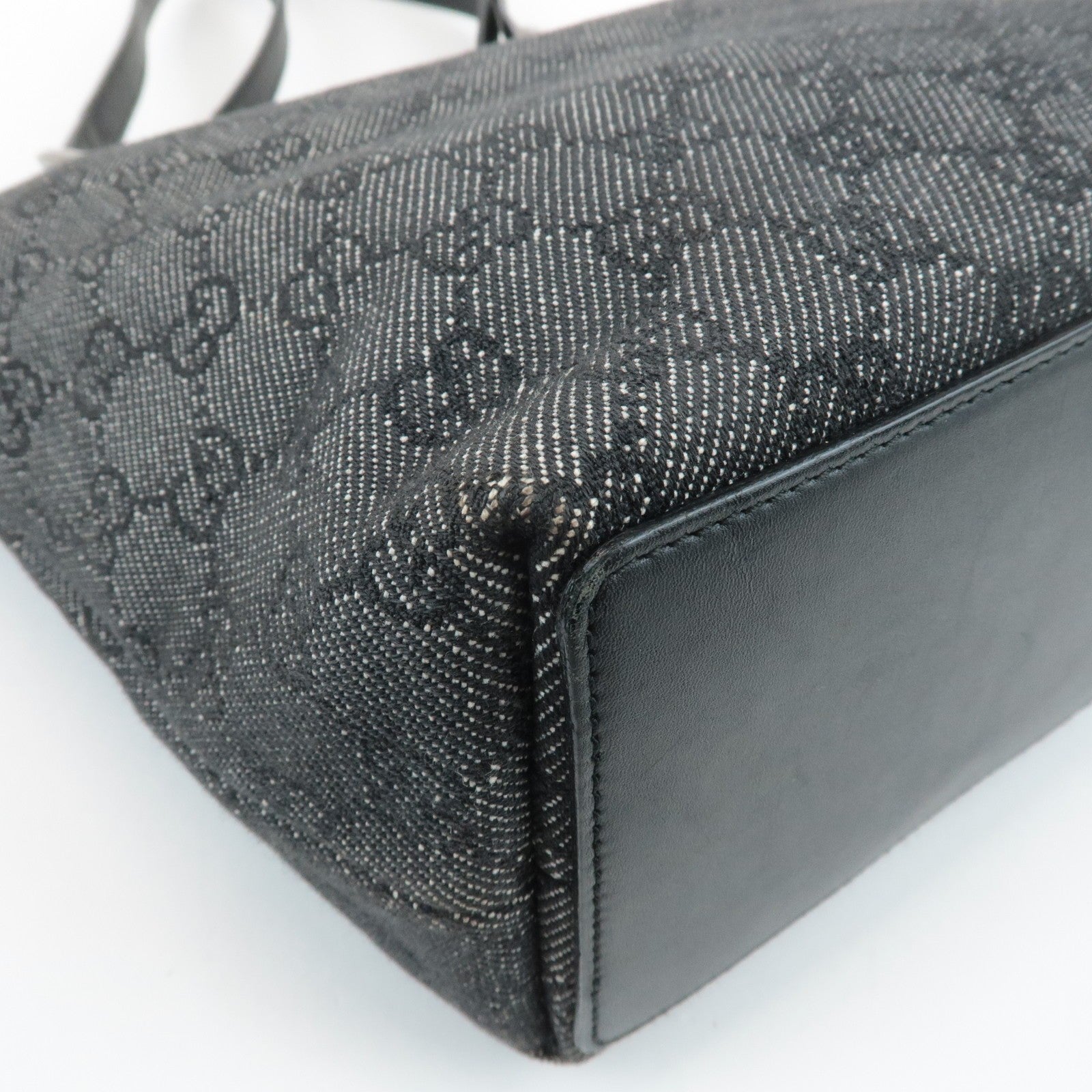 Gucci GG Canvas Tote Bag - Black, Leather