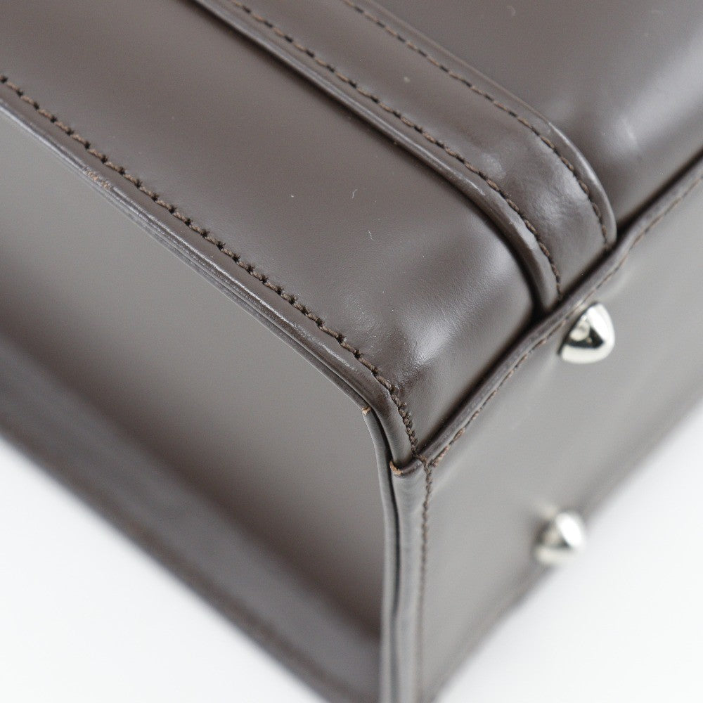 Burberry Box Handbag - Brown, Calfskin