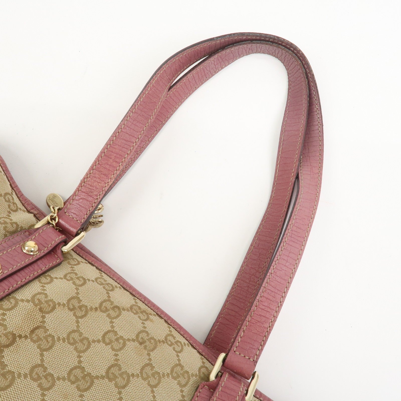 Gucci Tote Bag - Beige Pink, GG Canvas Leather
