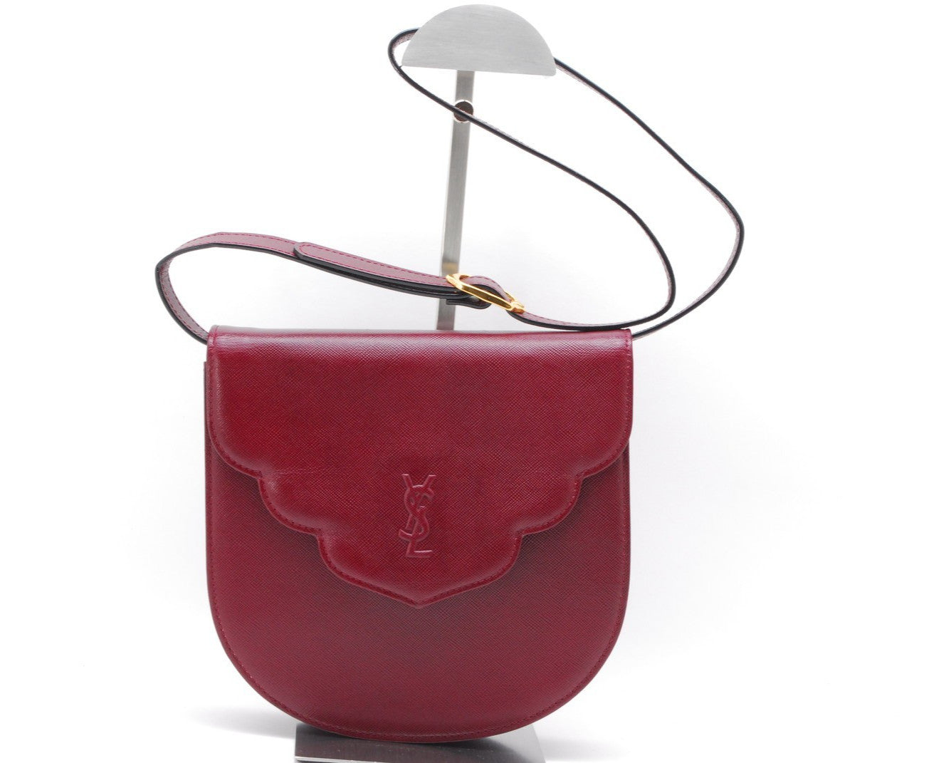 Saint Laurent Yves Shoulder Bag - Red Bordeaux, Leather