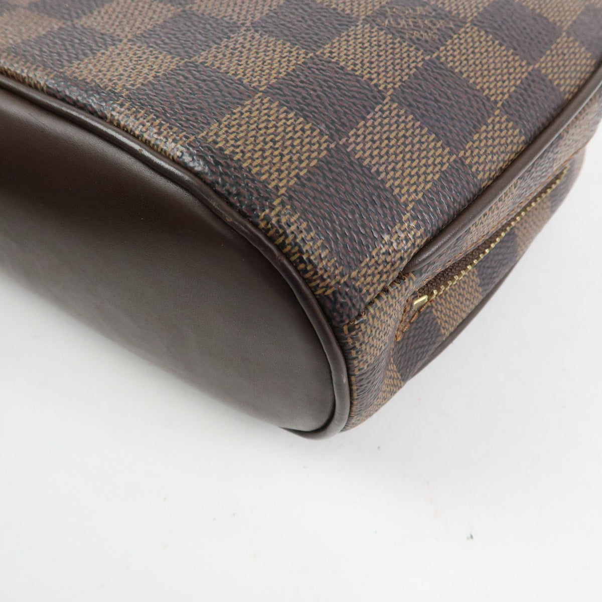 Louis Vuitton Saria Mini Handbag - Damier Ebene, Canvas Leather