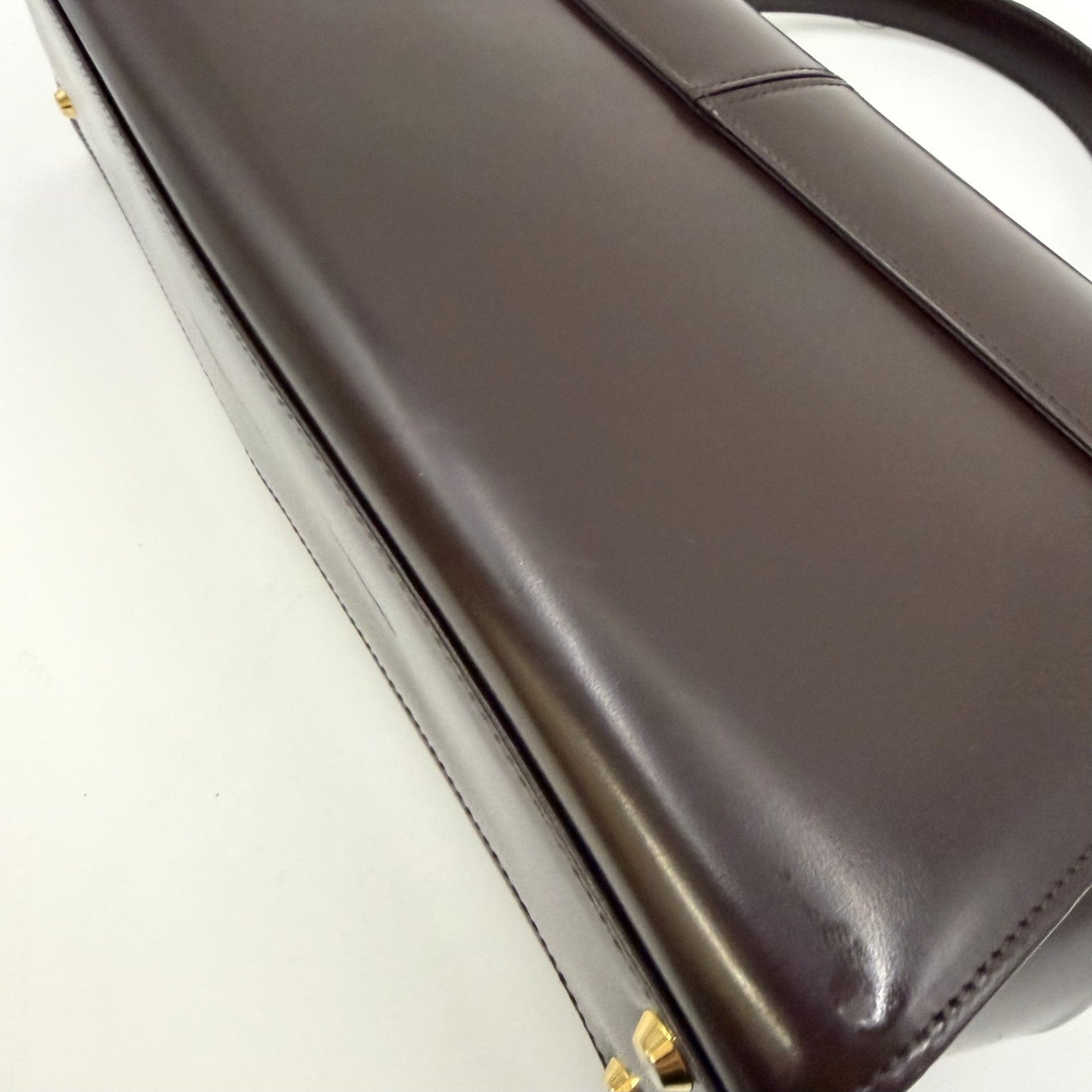 Saint Laurent Yves Vintage Tote Hand Bag - Brown, Leather