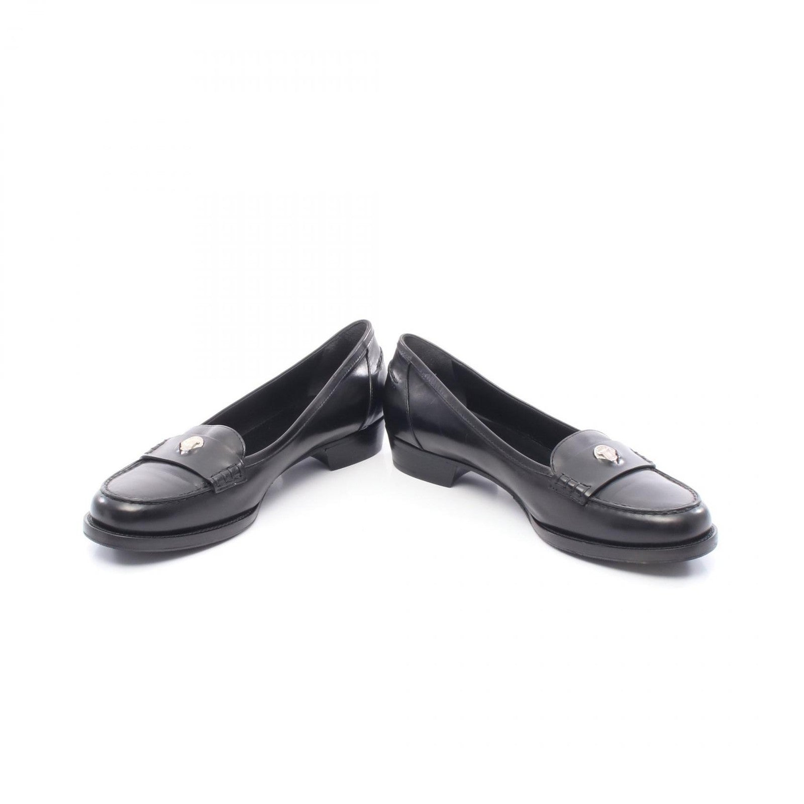 Celine Coin Loafers - Black, Leather