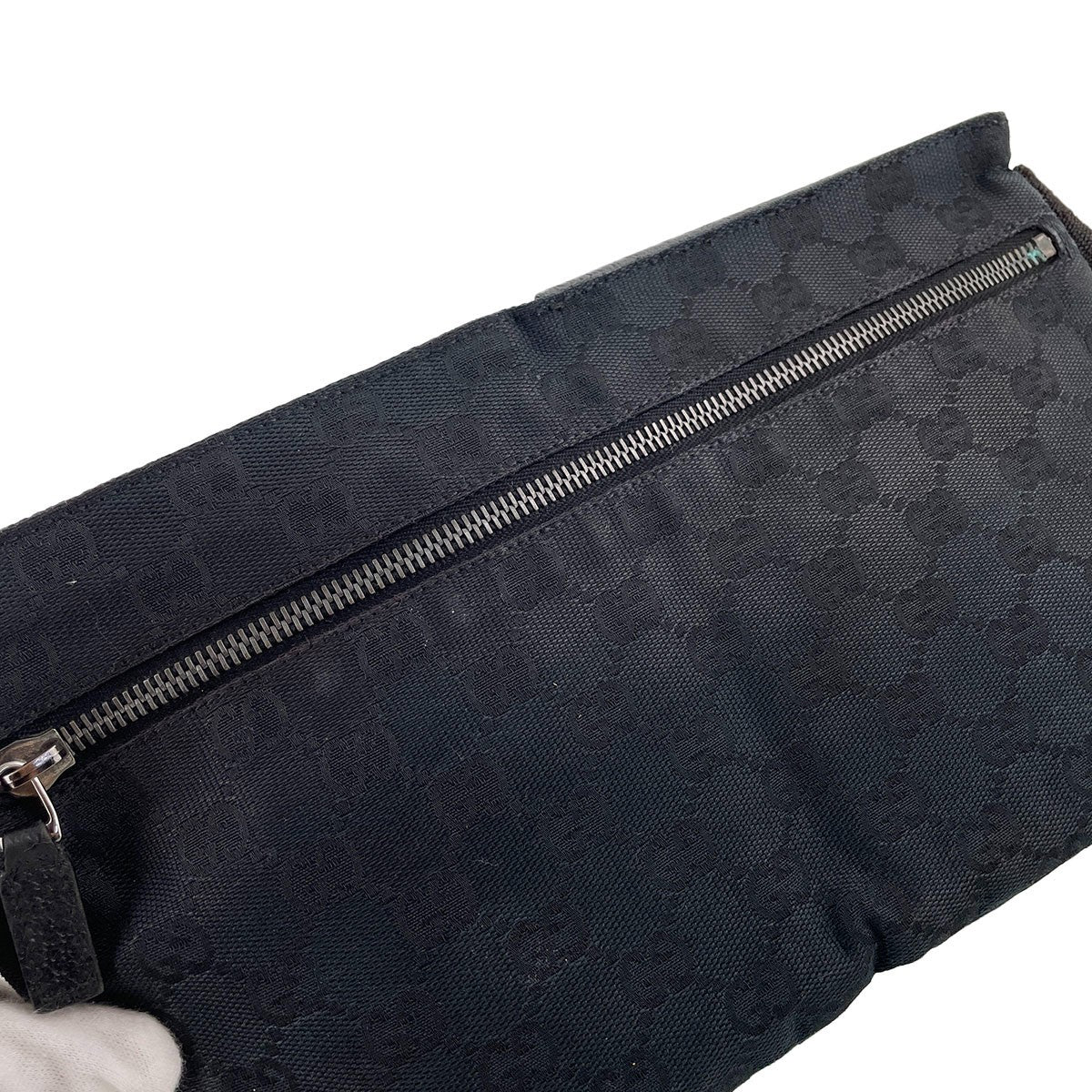 Gucci GG Waist Bag - Black, Canvas Fabric
