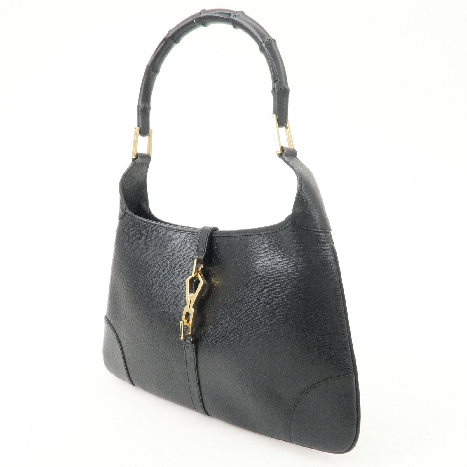 Gucci Bamboo Shoulder Bag - Black, Leather