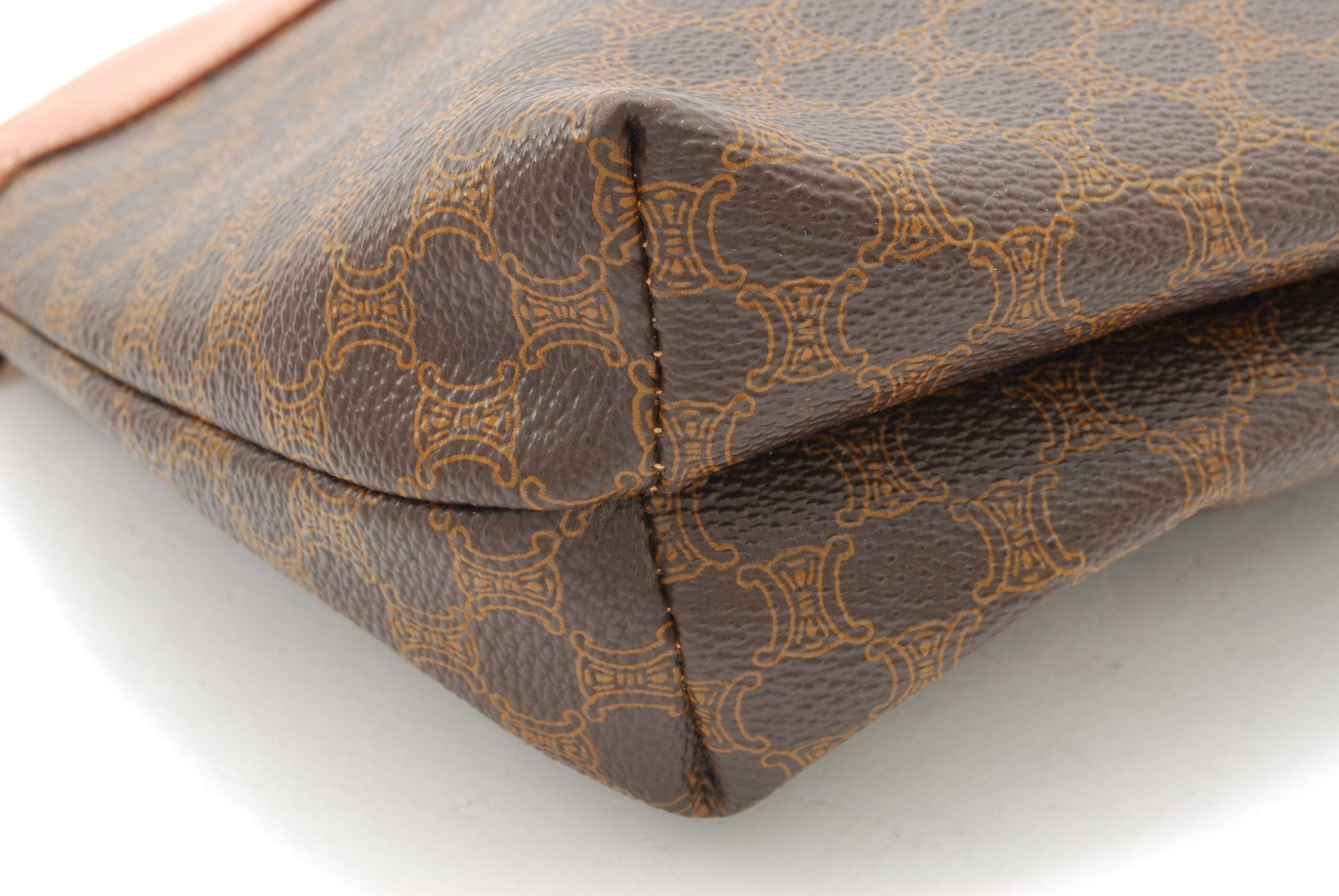 Celine Macadam Clutch Bag - Beige Brown, PVC Leather