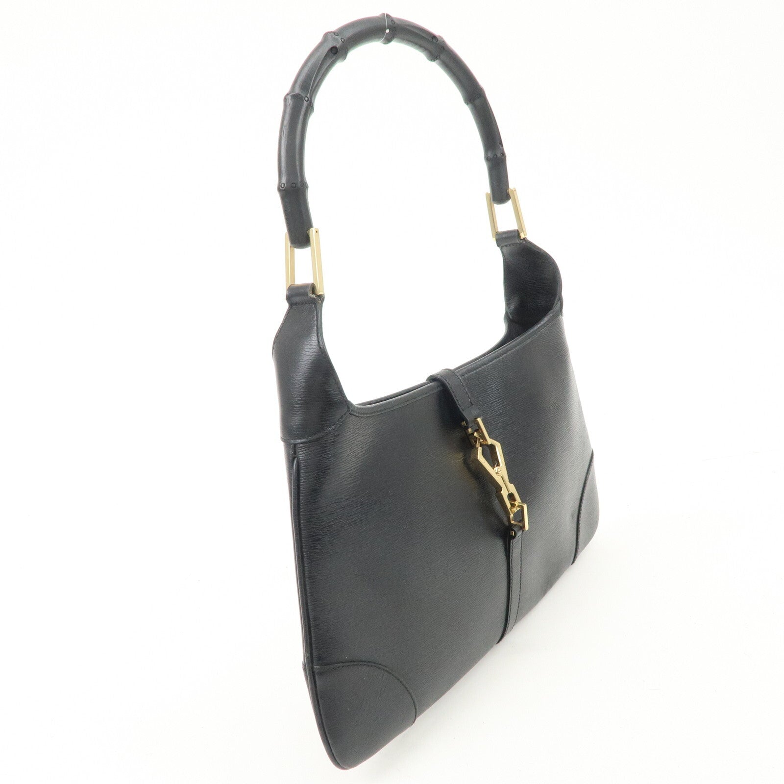 Gucci Bamboo Shoulder Bag - Black, Leather