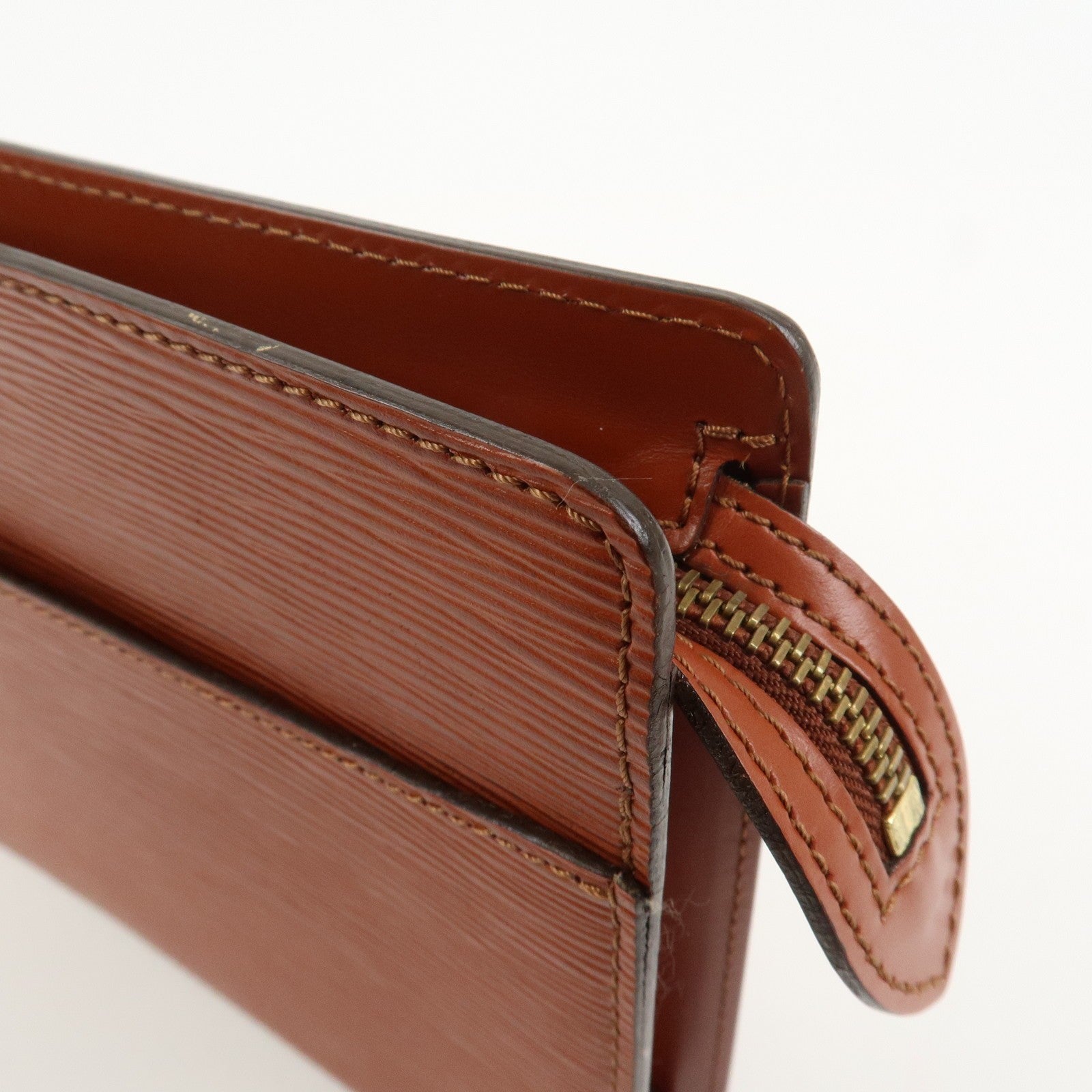 Louis Vuitton Epi Pochette Homme Clutch Bag - Kenya Brown, Epi Leather