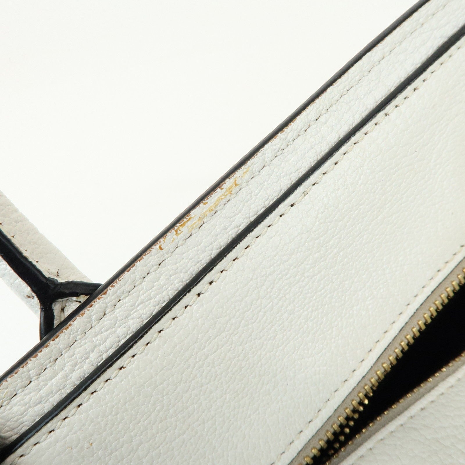 Miu Miu Madras 2Way Hand Bag - White, Leather
