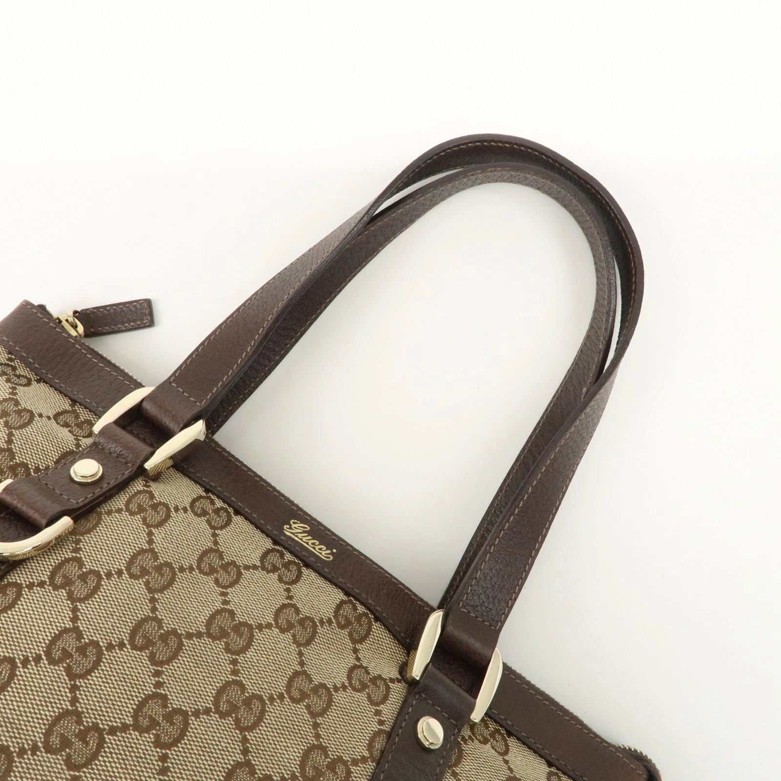 GUCCI Tote Bag - Beige, GG Canvas