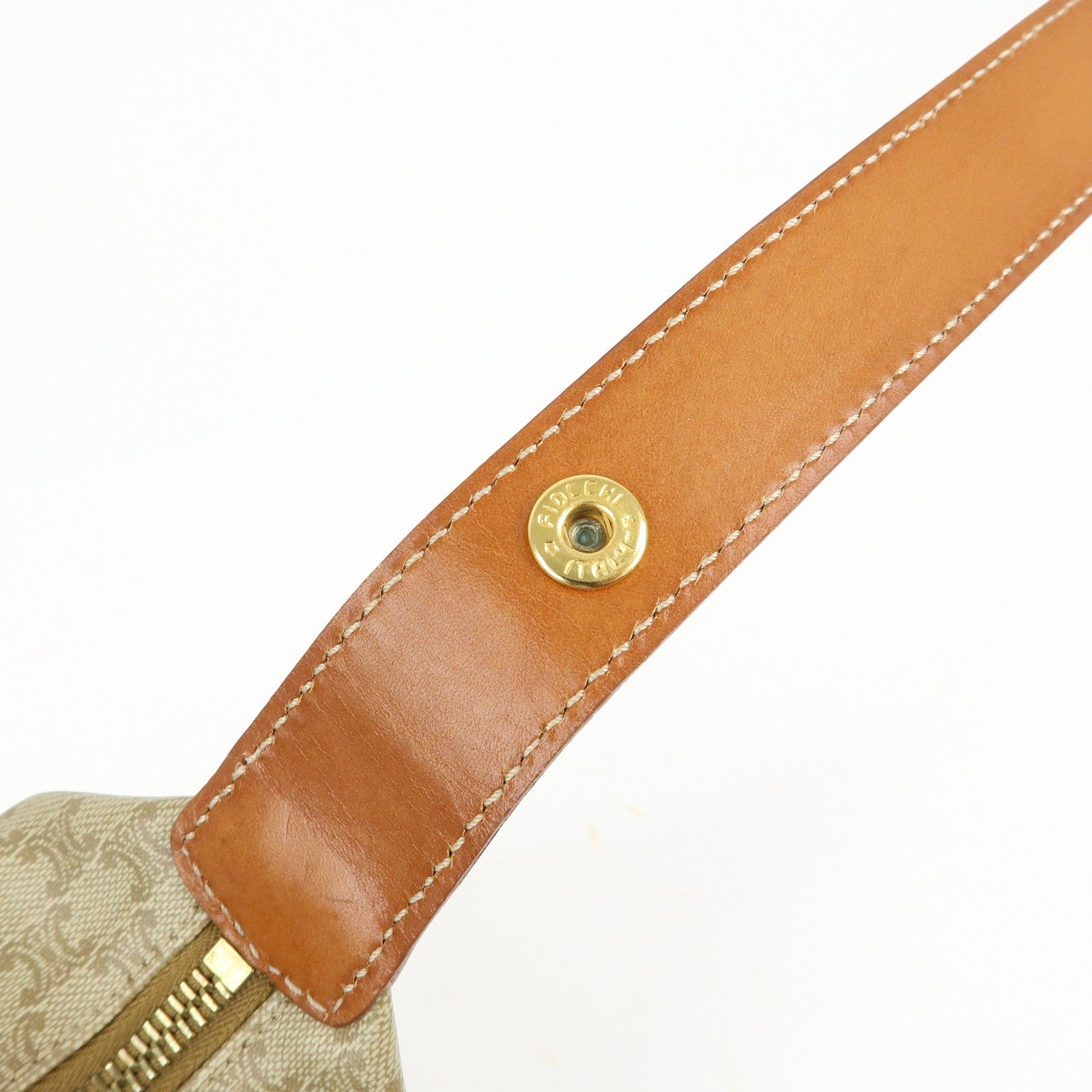 Celine Macadam Hand Bag - Beige, PVC Leather