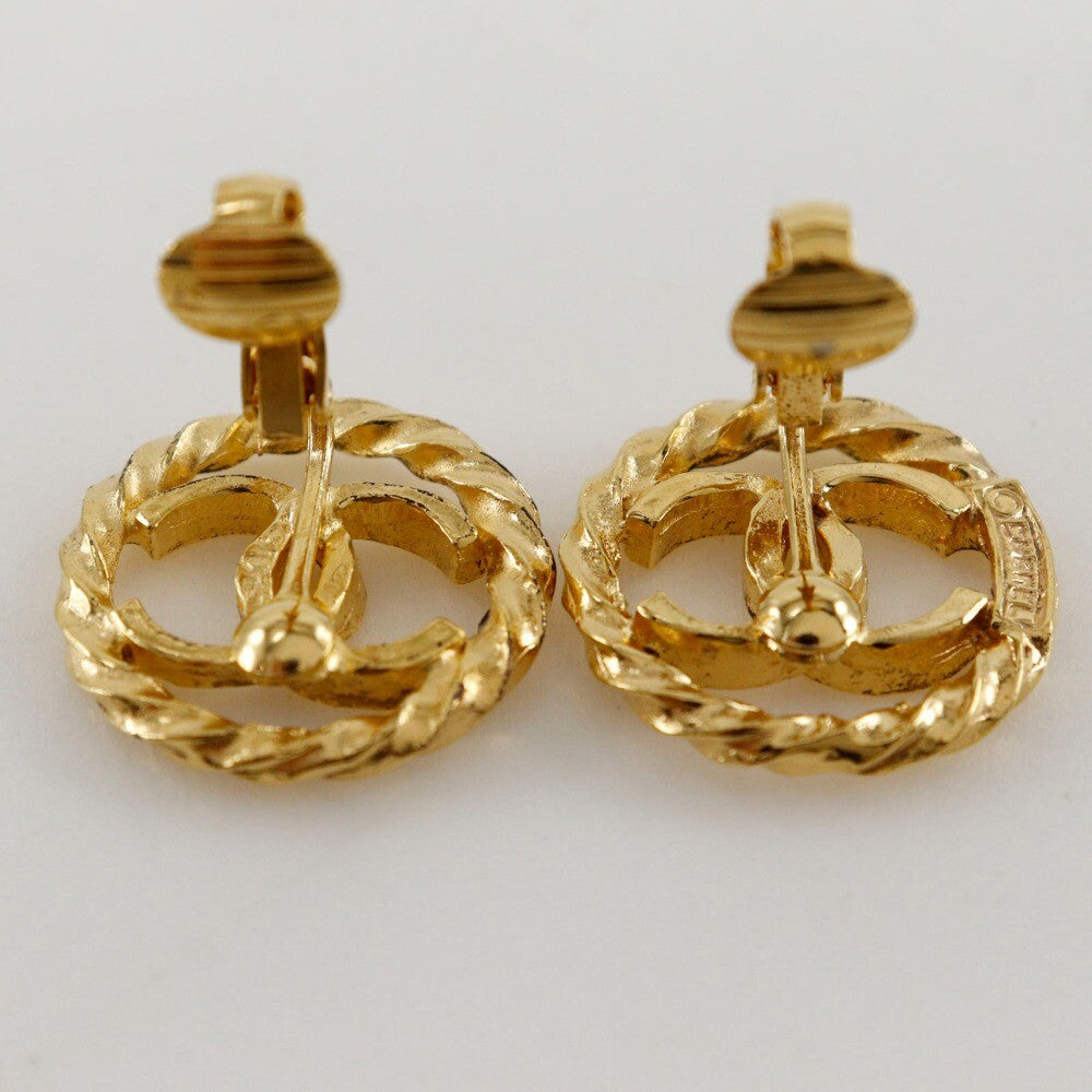Chanel COCO Mark Earring - Gold, Plated Gold