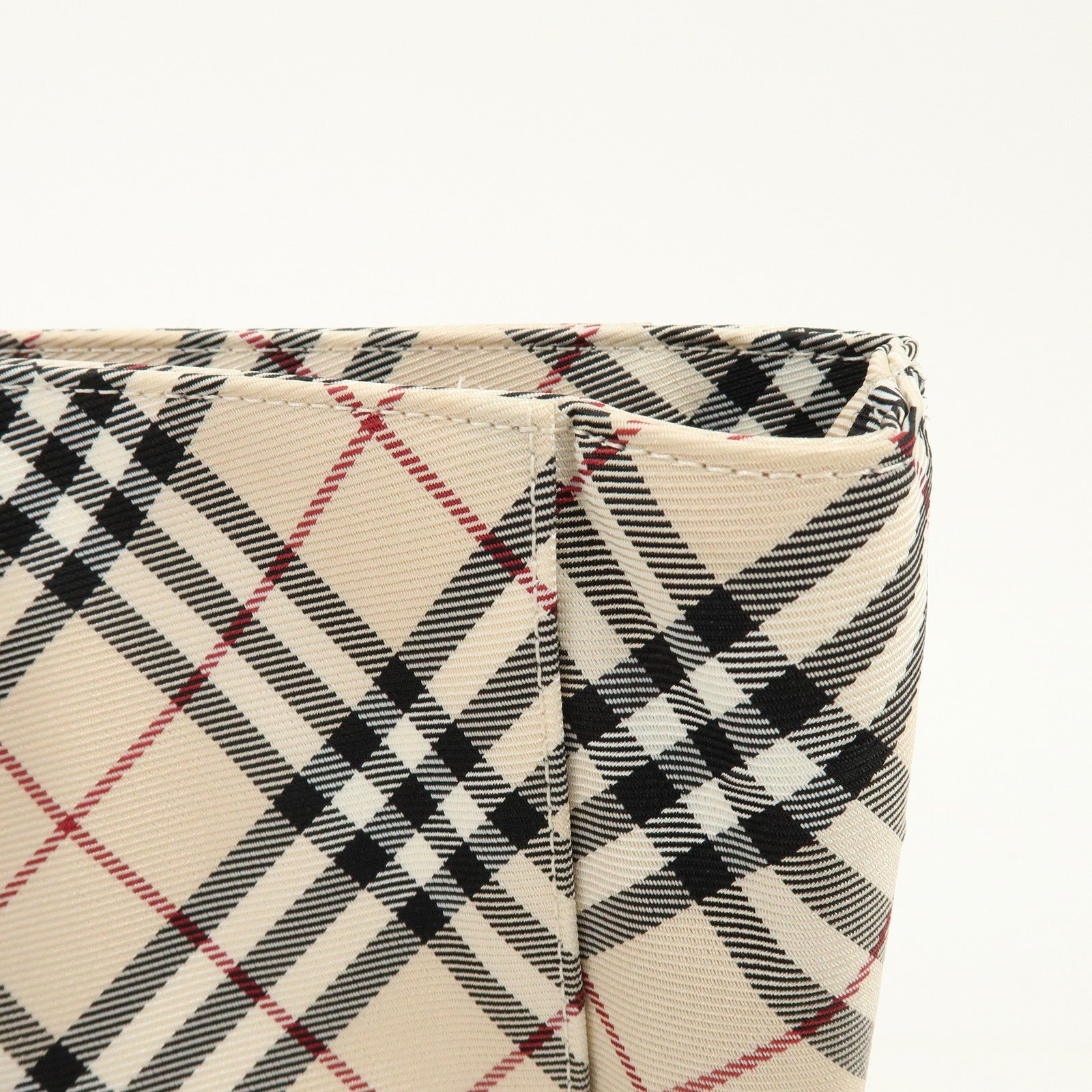 Burberry Blue Label Nova Plaid Tote Bag - Beige, Nylon and Leather