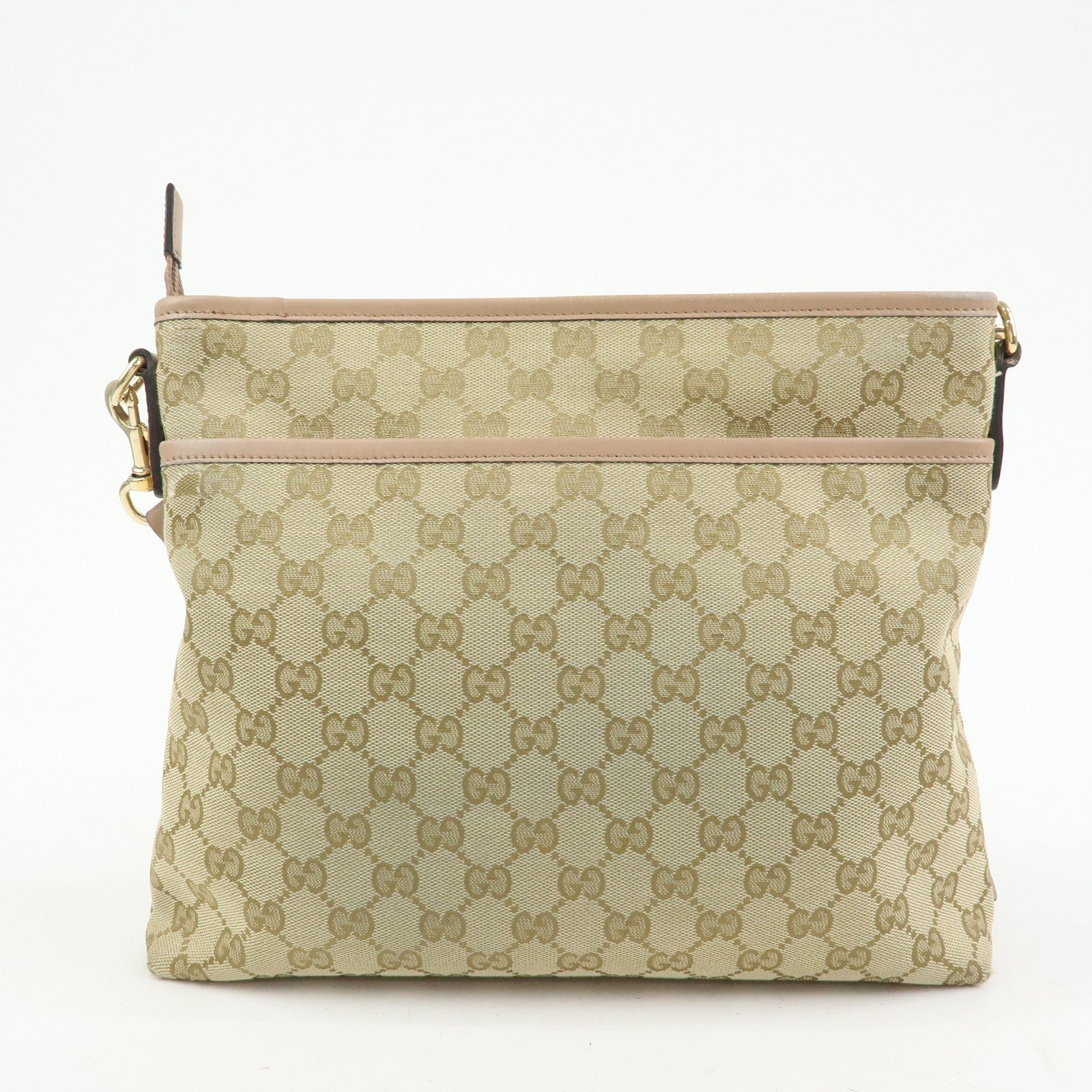 Gucci Shoulder Crossbody Bag - Beige Pink, GG Canvas Leather