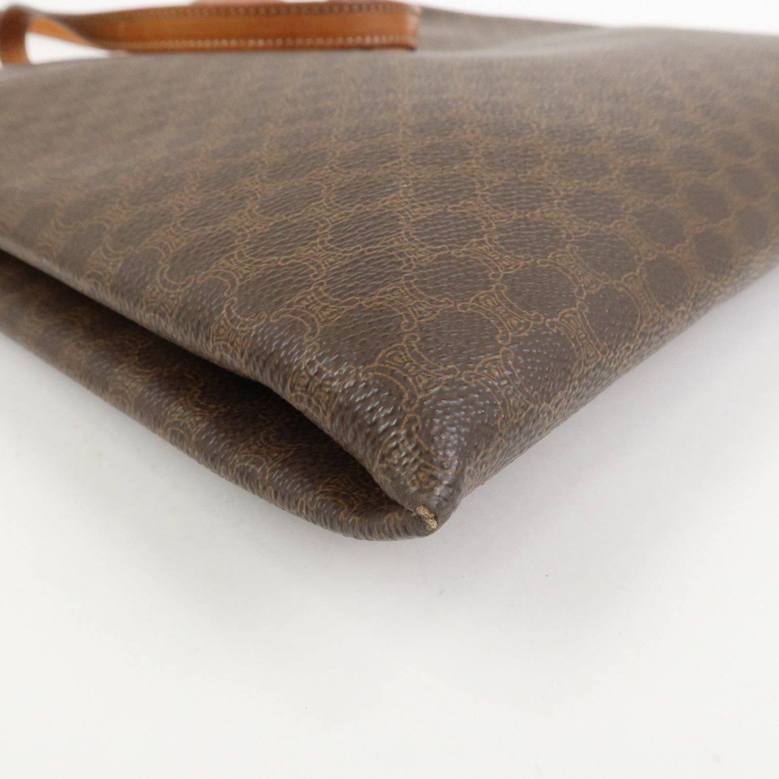 Celine Macadam Tote Bag - Brown, PVC Coated Canvas and Leather