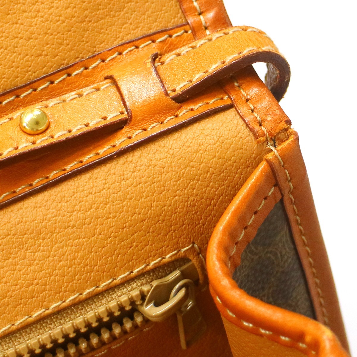 Celine Macadam Shoulder Bag - Brown, Leather