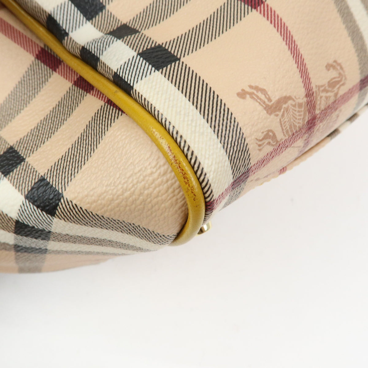 Burberry Tote Bag - Beige, Mustard Yellow, PVC, Leather- מגיע עם הארנק