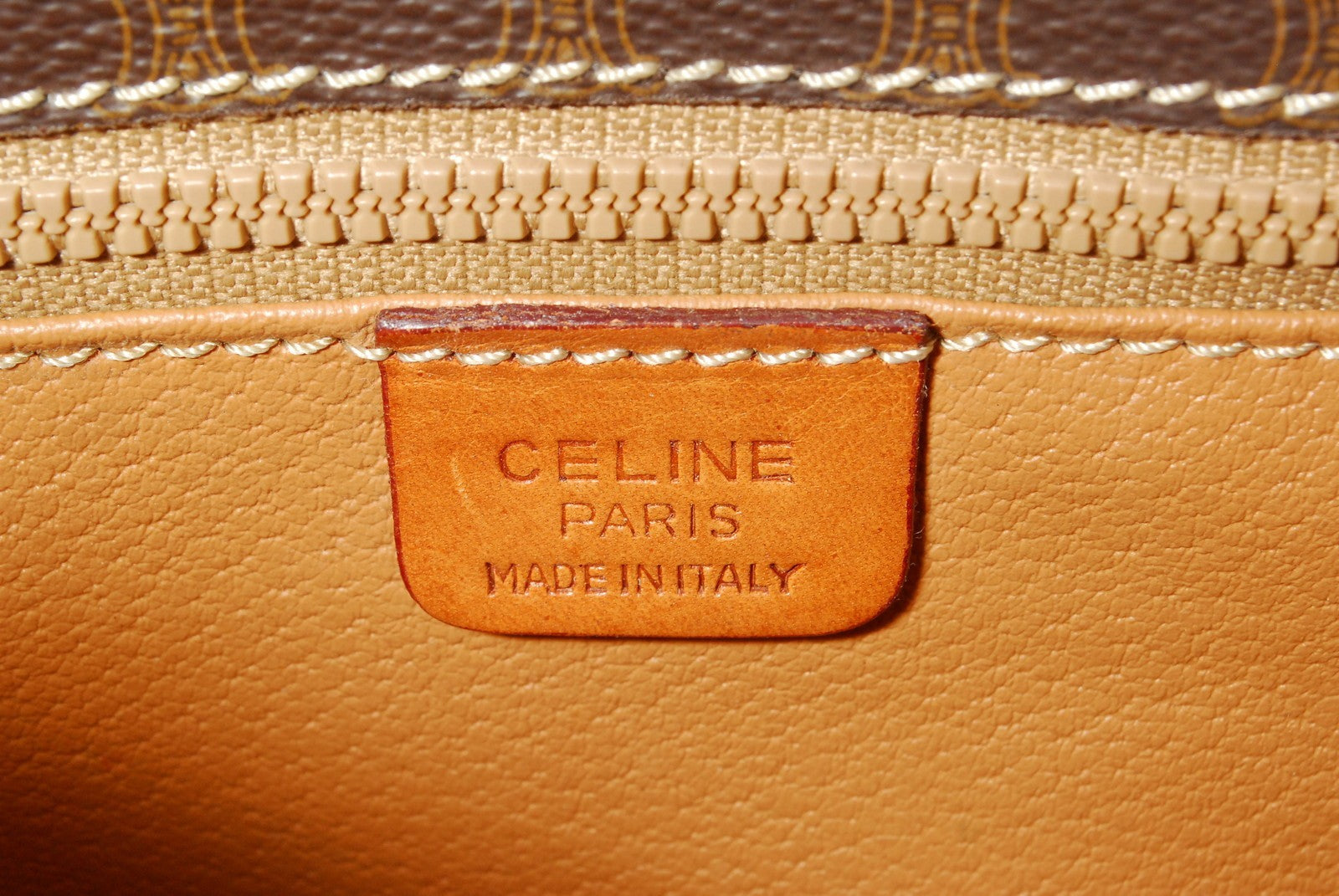 Celine Macadam Shoulder Bag - Brown, Leather PVC