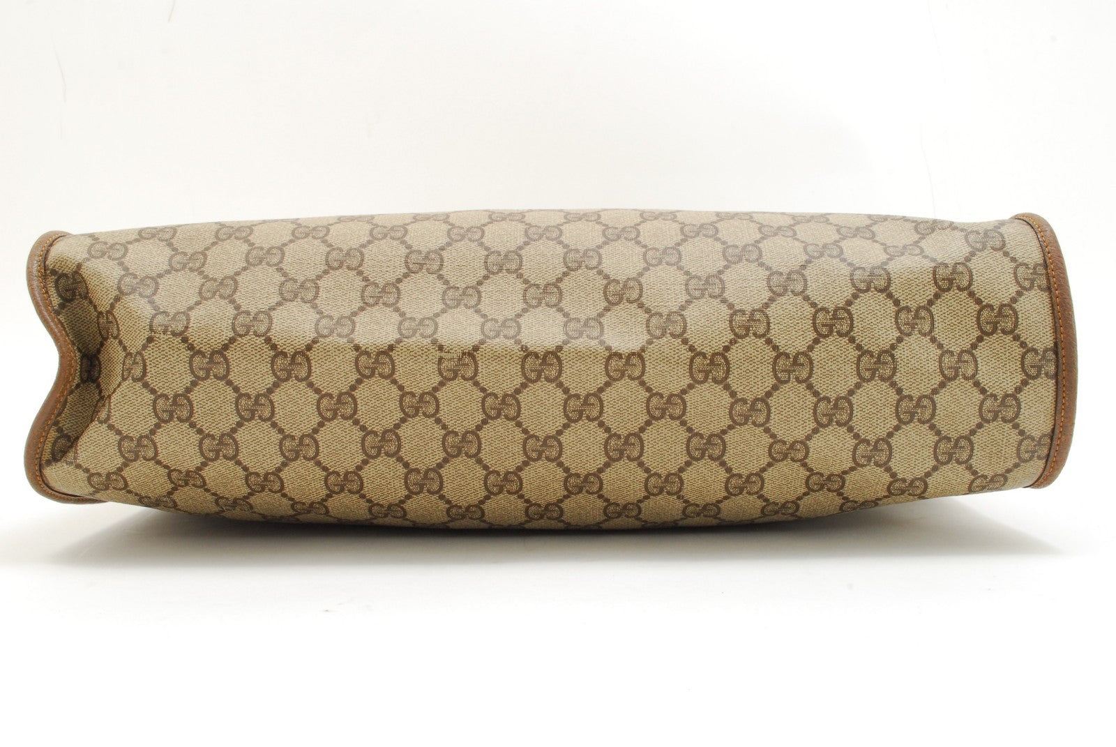 Gucci GG Supreme Tote Shoulder Bag - Brown, PVC