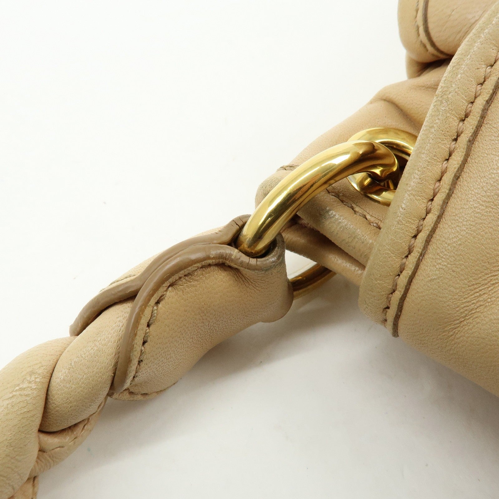 Miu Miu Matelasse 2Way Handbag - Beige, Leather
