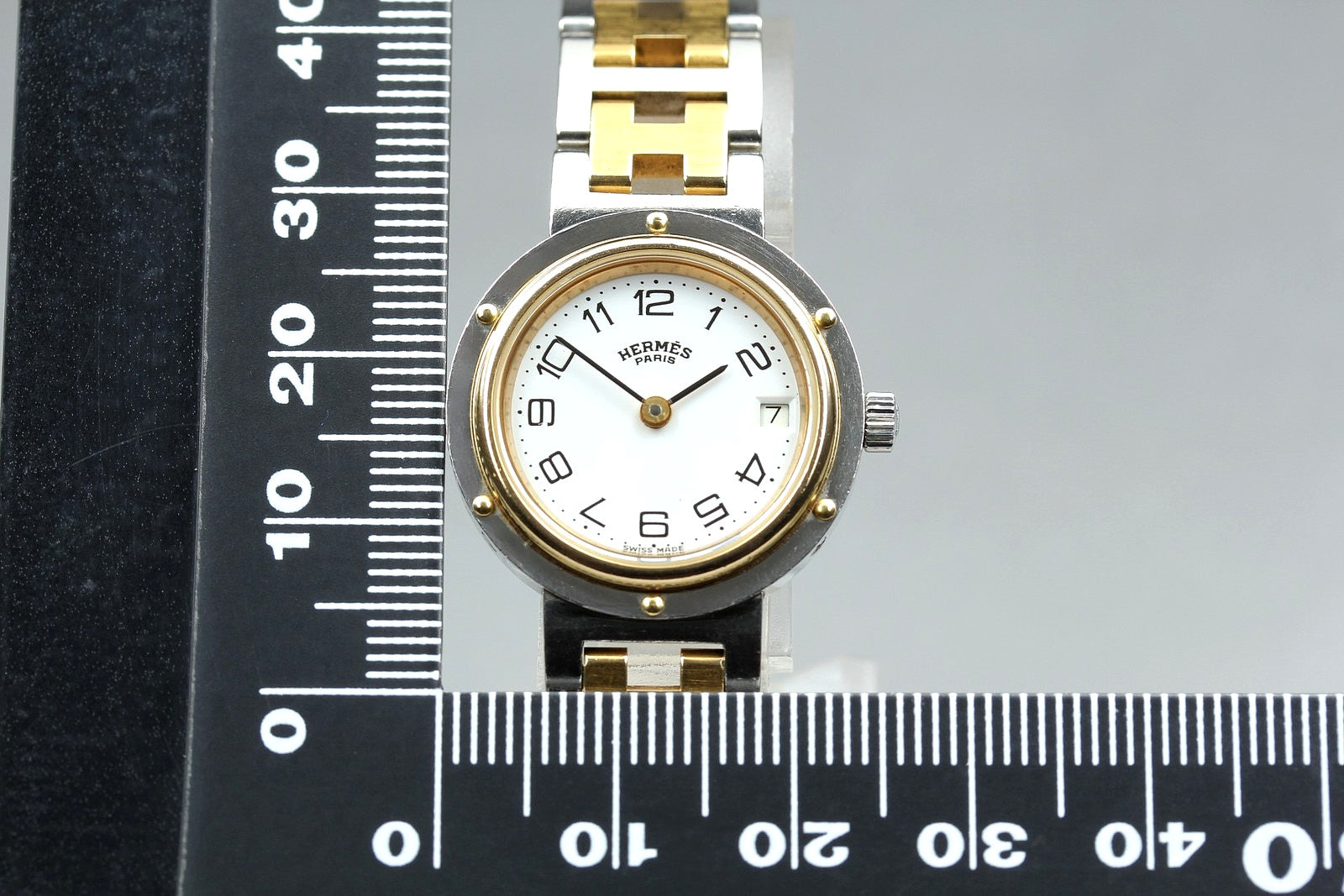 Hermès Clipper Wristwatch - White, Stainless Steel
