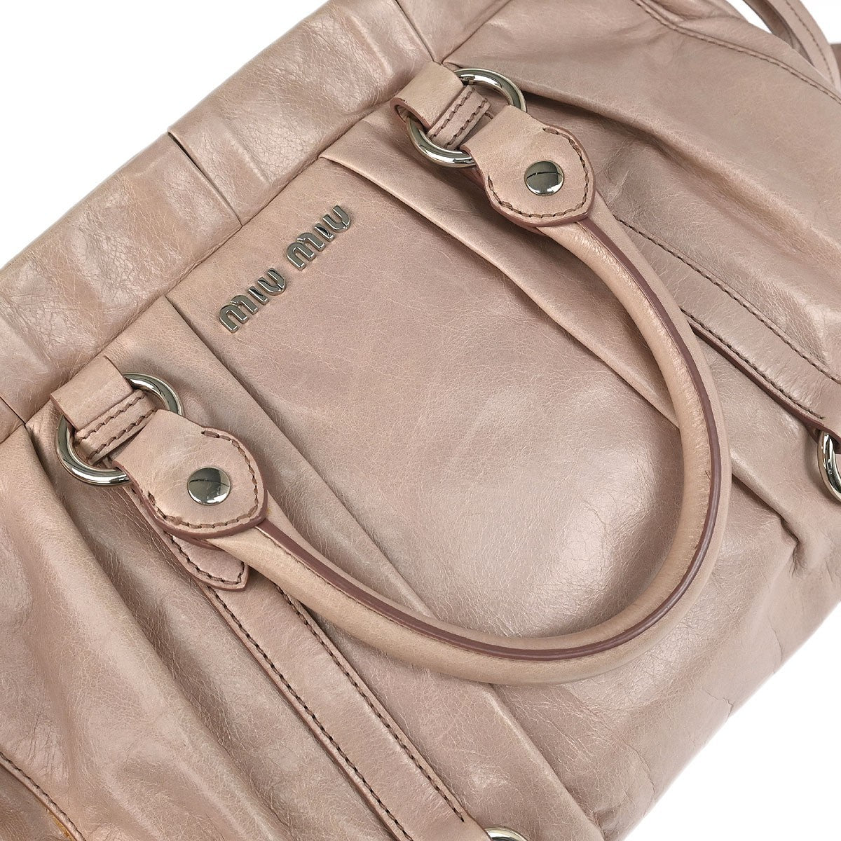 Miu Miu 2way Tote Bag - Light Pink, Calfskin