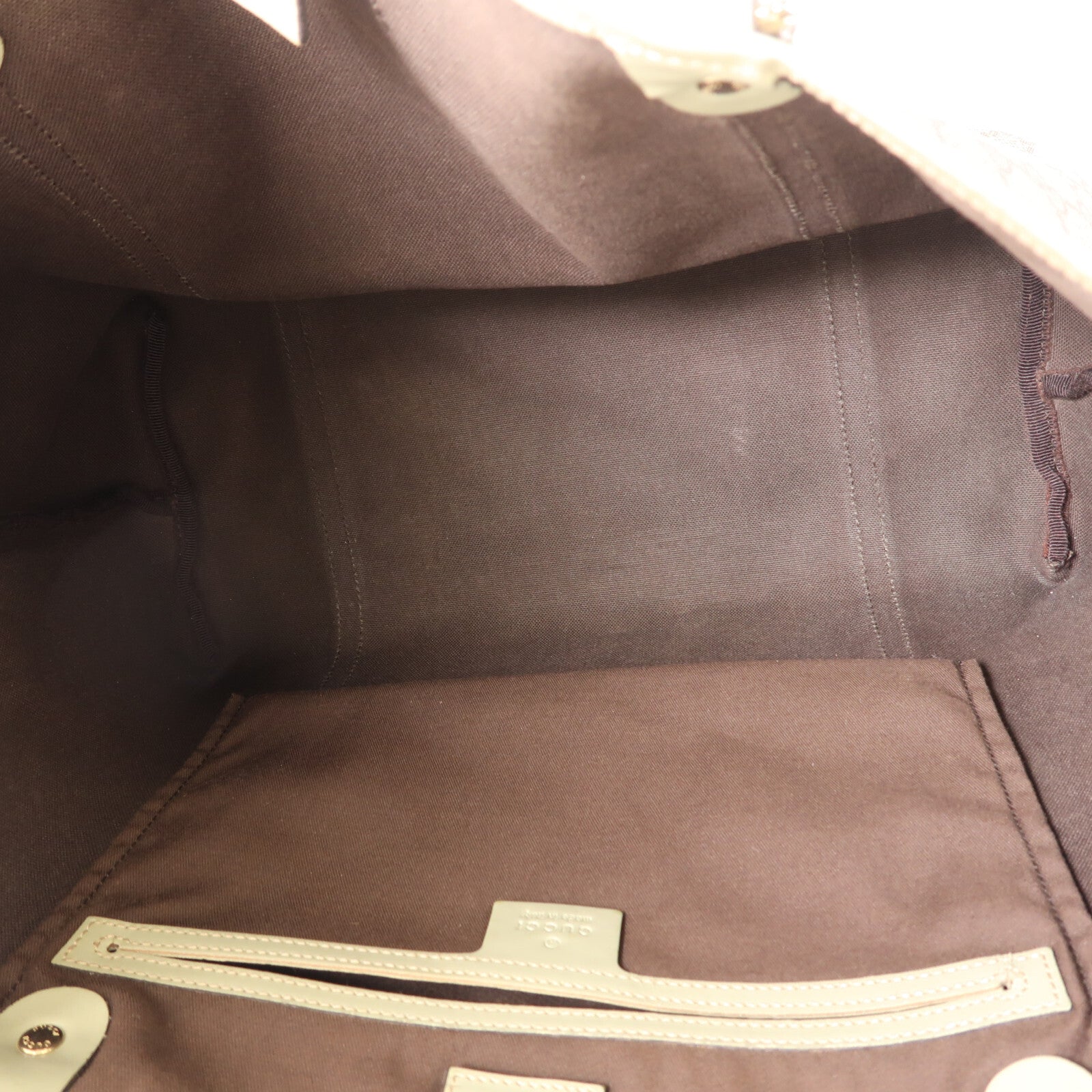 Gucci GG GHW Shoulder Tote Bag - Brown, Coated Canvas