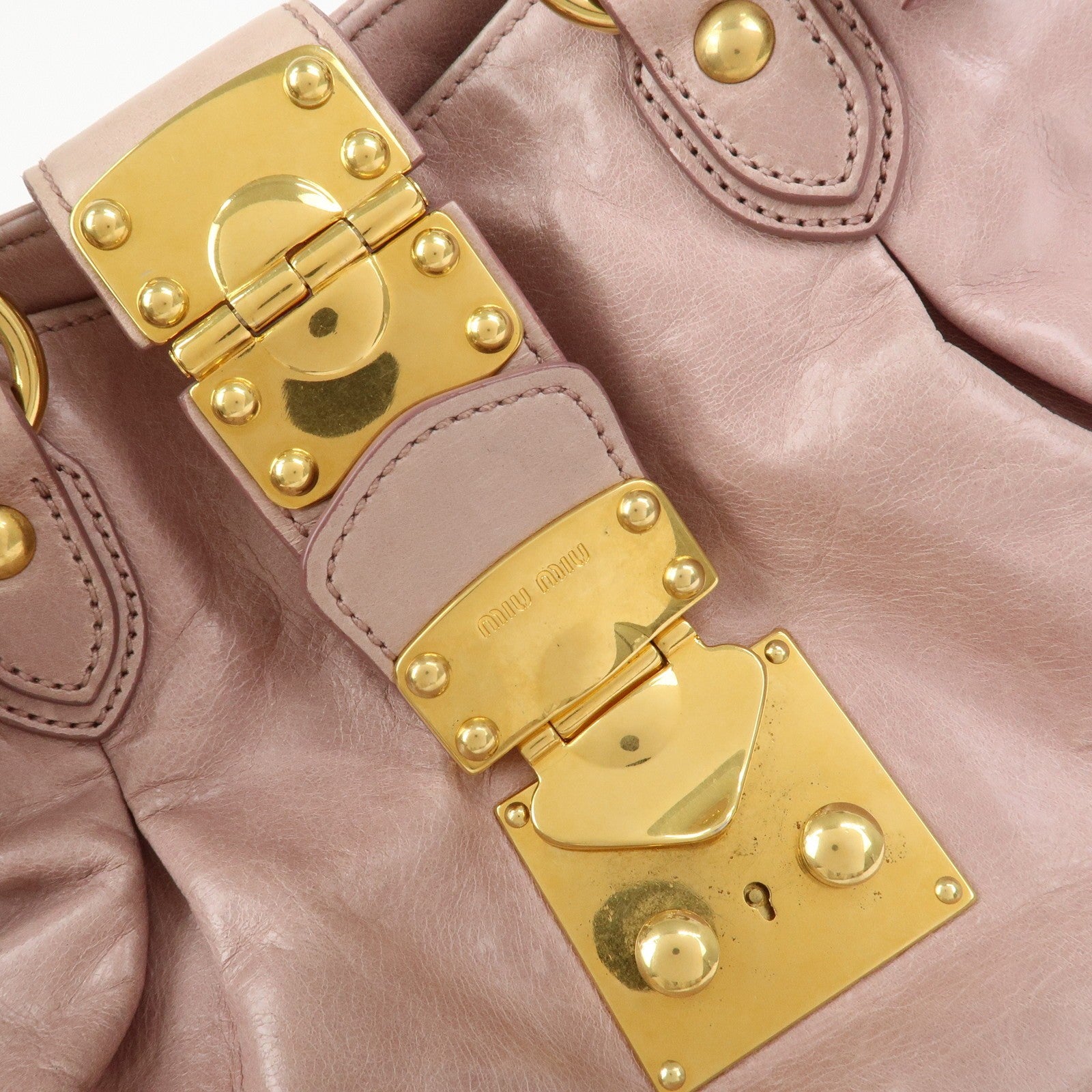 Miu Miu Hand Shoulder Bag - Pink, Leather