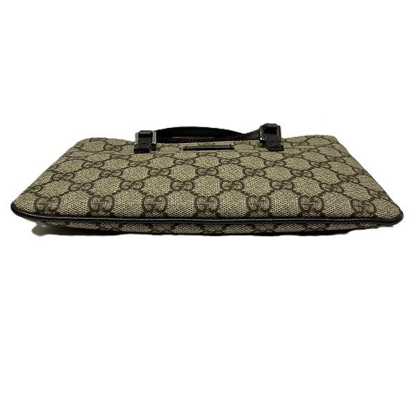 Gucci GG Supreme Handbag - Beige x Dark Brown, Coated Canvas