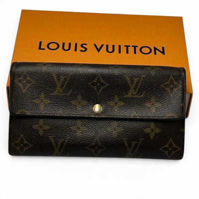 Louis Vuitton Portefeuille Sarah Wallet - Brown, Leather