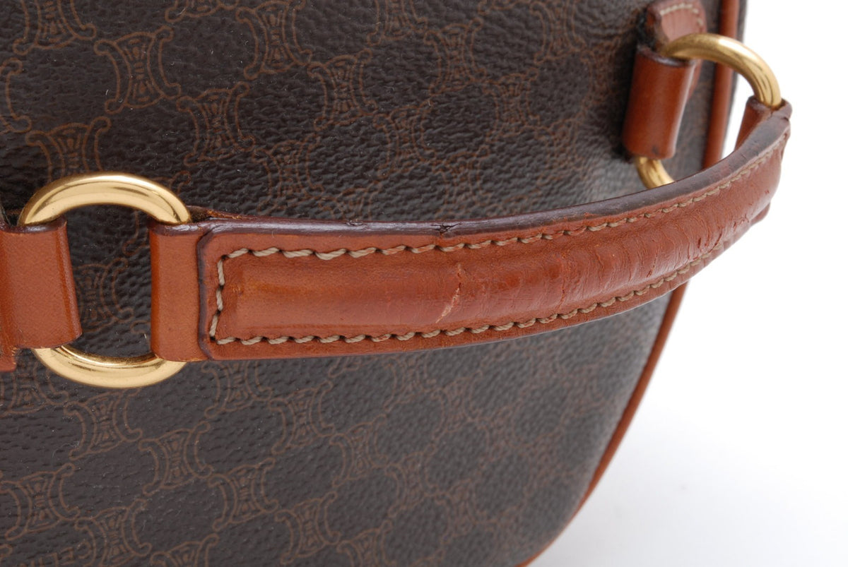 Celine Pouch Bag - Brown, PVC