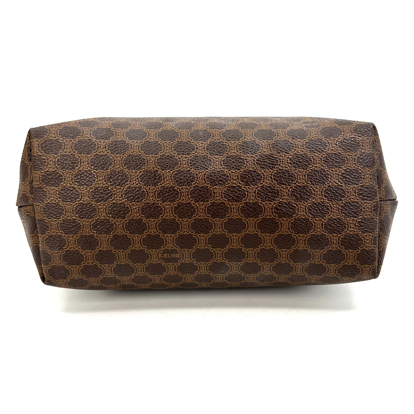 Celine Macadam Cosmetic Pouch - Brown, PVC Leather
