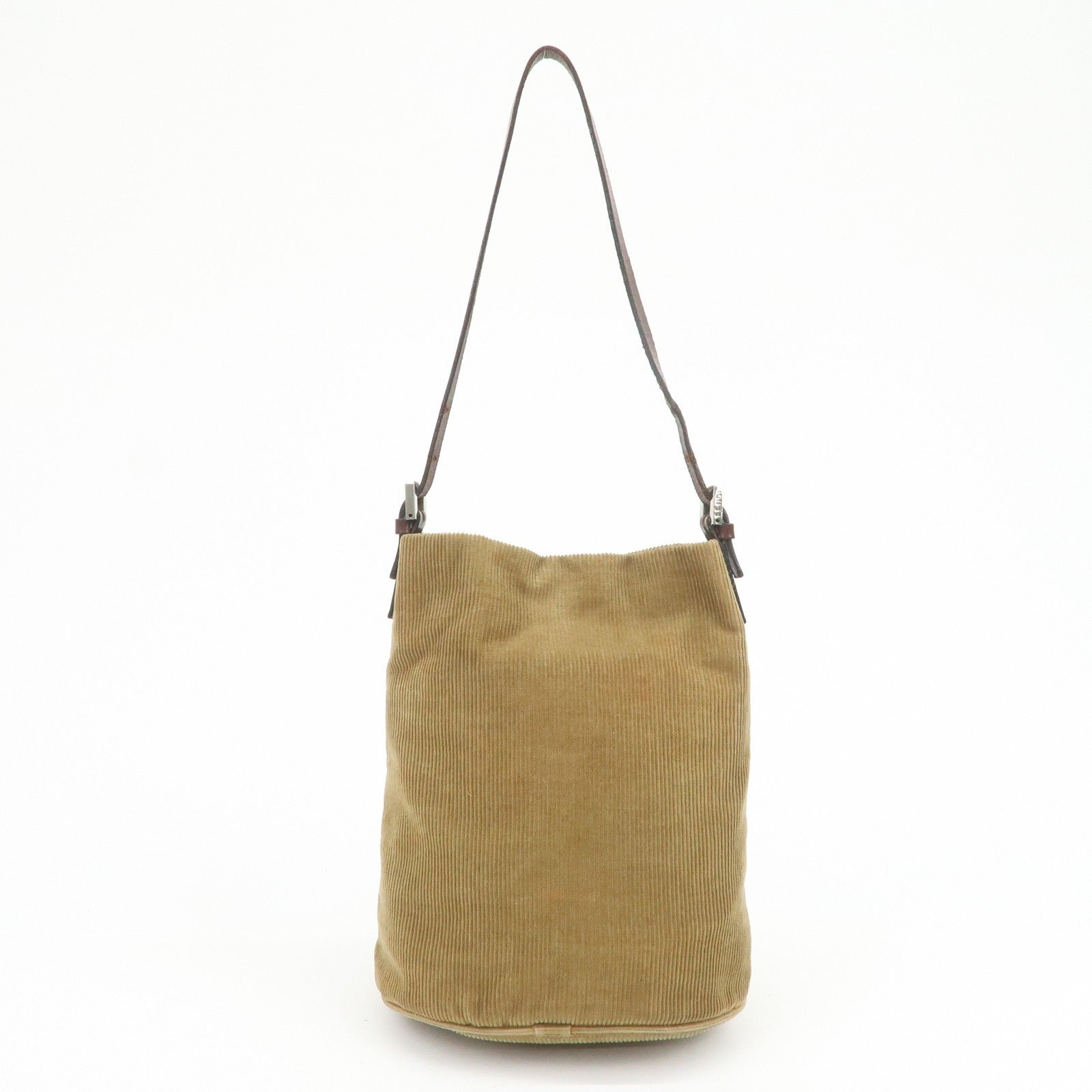 Fendi Shoulder Bag - Brown, Corduroy Leather