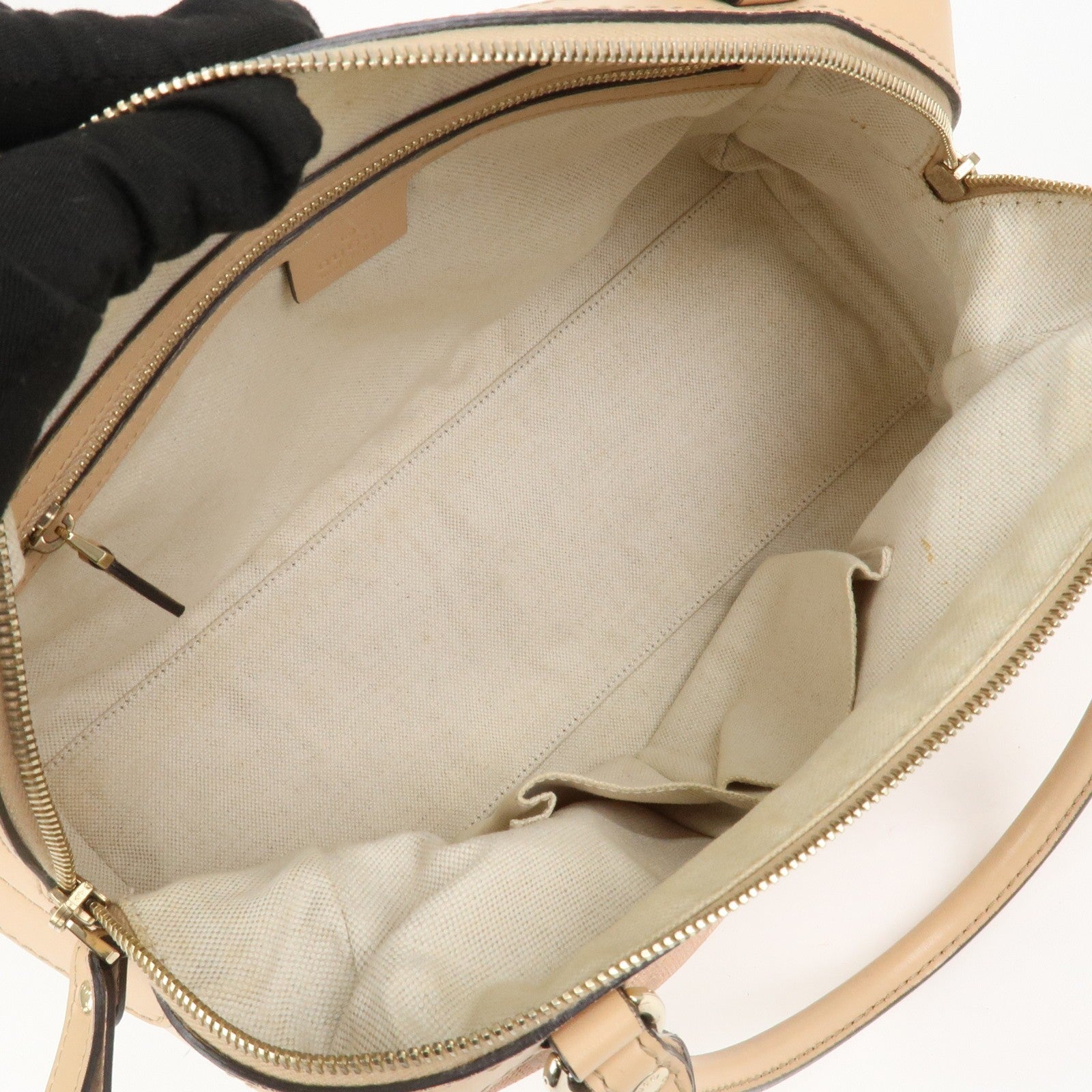 Gucci Lovely Heart GG Monogram Mini Boston Bag - Pink Beige, Canvas