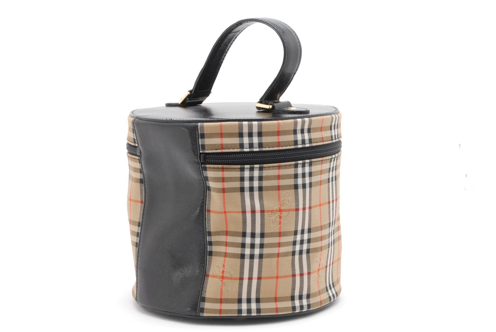 Burberry Vanity Bag Handbag - Beige, Leather