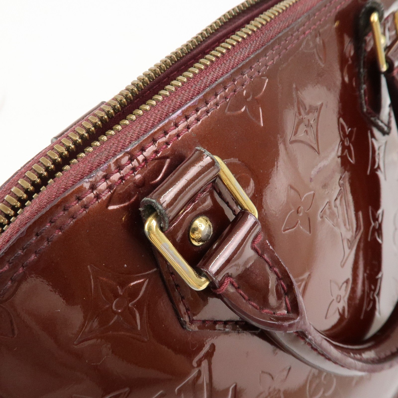 Louis Vuitton Monogram Vernis Alma PM Bag - Rouge Fauviste, Vernis Leather