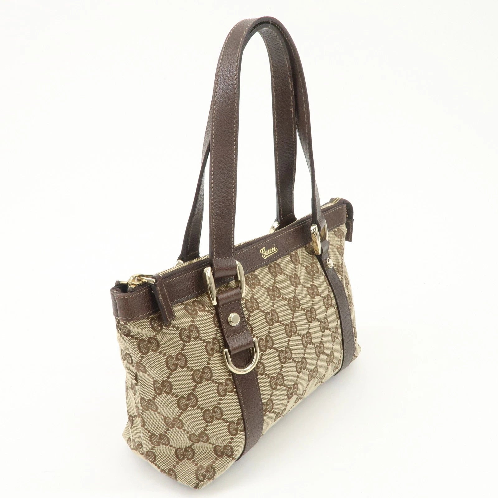 GUCCI Tote Bag - Beige, GG Canvas