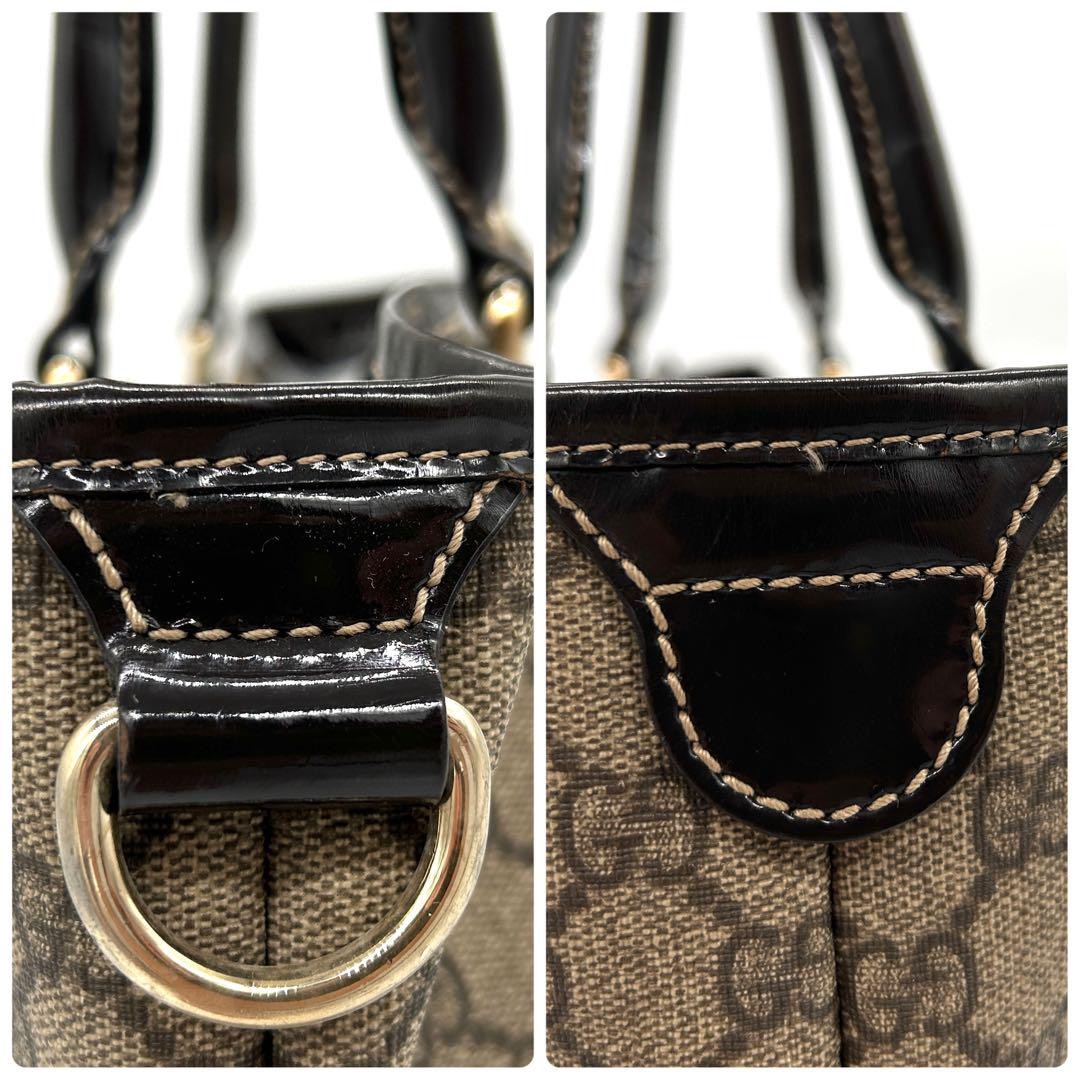 Gucci GG Supreme Tote Bag - Beige, PVC Enamel