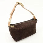 Celine Macadam Shoulder Bag - Brown, Suede