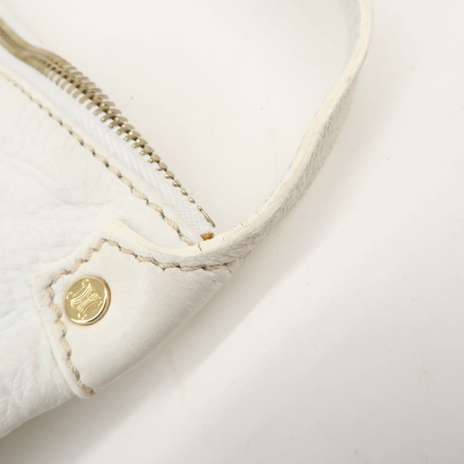 Celine Macadam Shoulder Bag - White, Leather