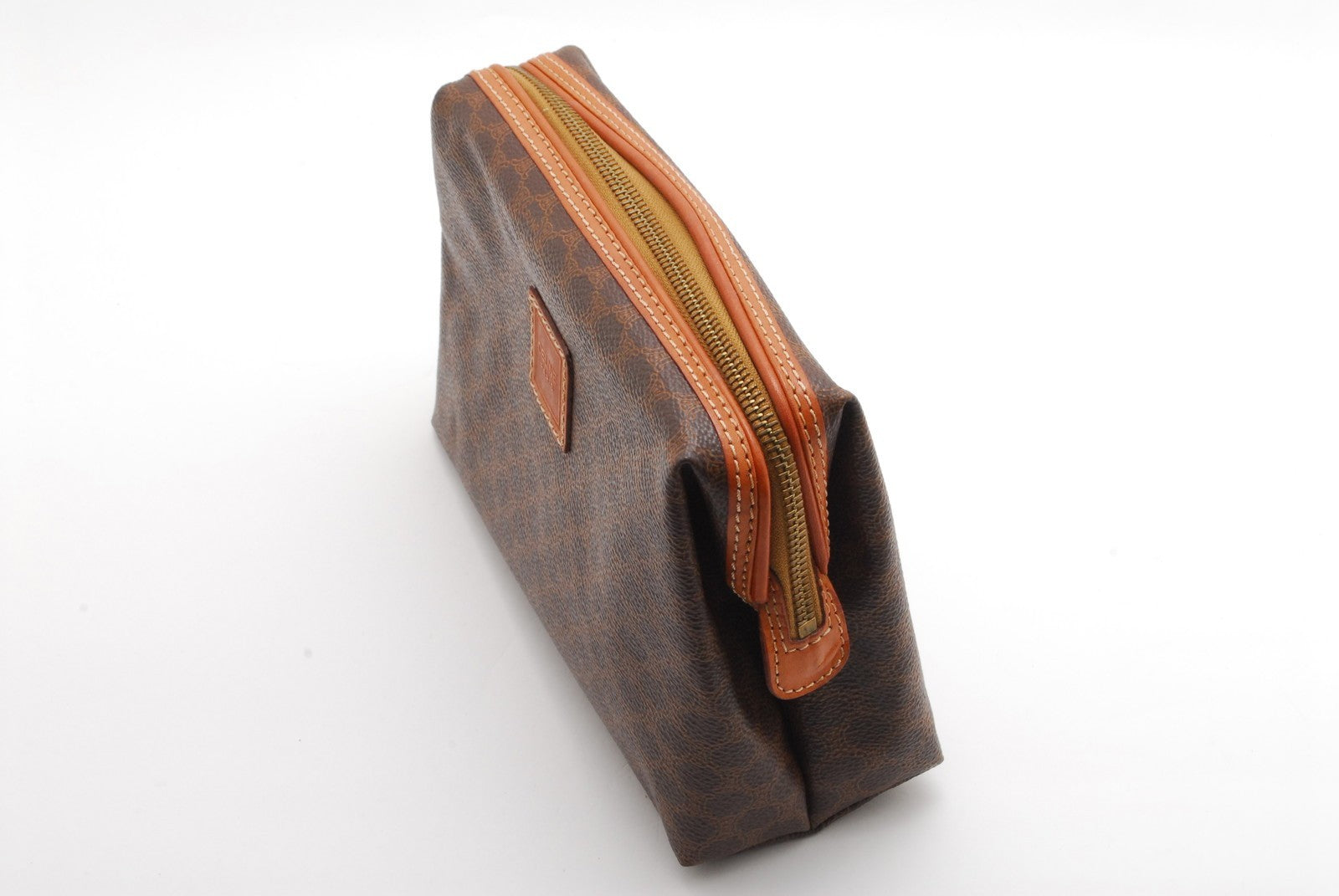 Celine Macadam Pouch - Brown, PVC Leather
