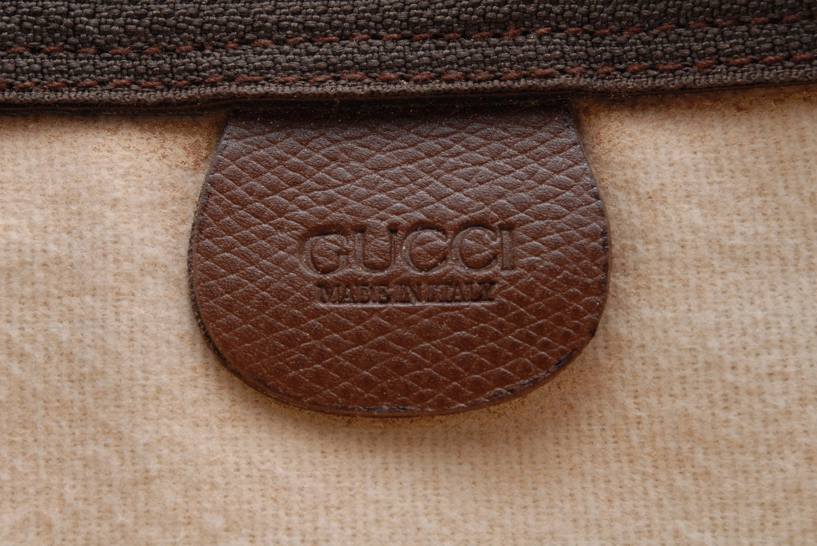 Gucci Sherry Clutch Bag - Brown, PVC Leather