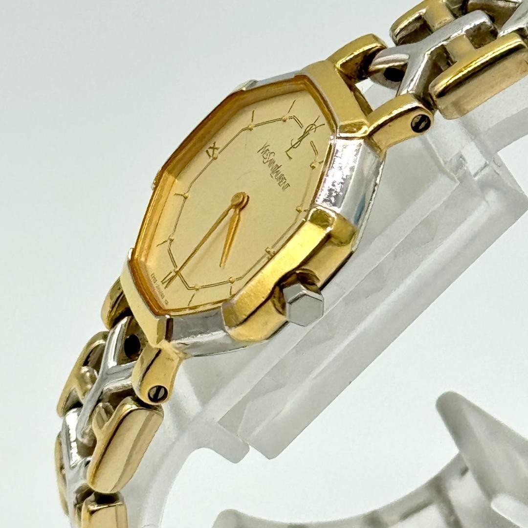 Saint Laurent Octagon Watch - Gold, Quartz