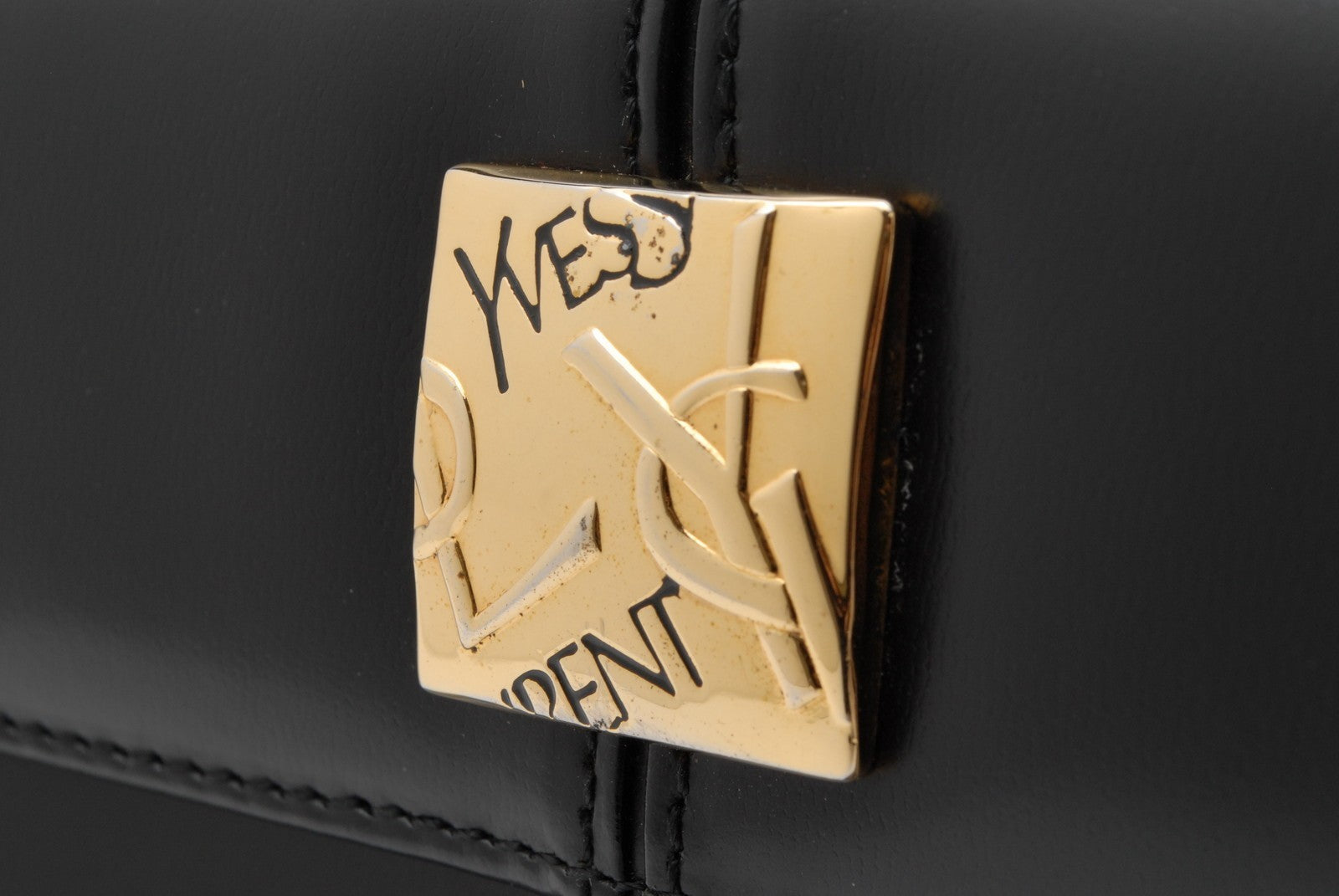 Saint Laurent Yves Saint Laurent Tote Hand Bag - Black, Leather