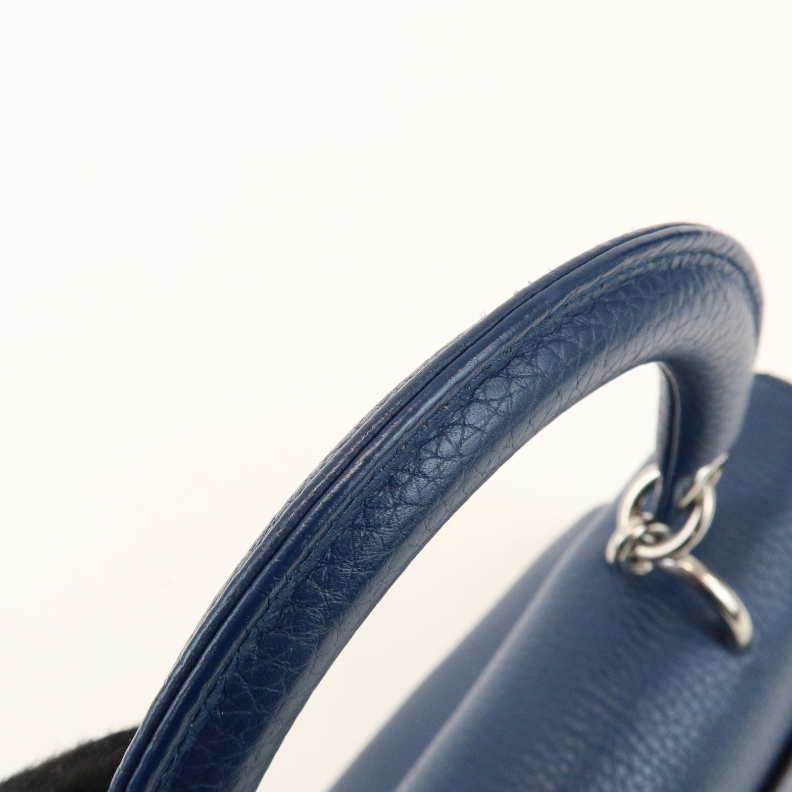 Christian Dior 2Way Hand Bag - Blue, Leather