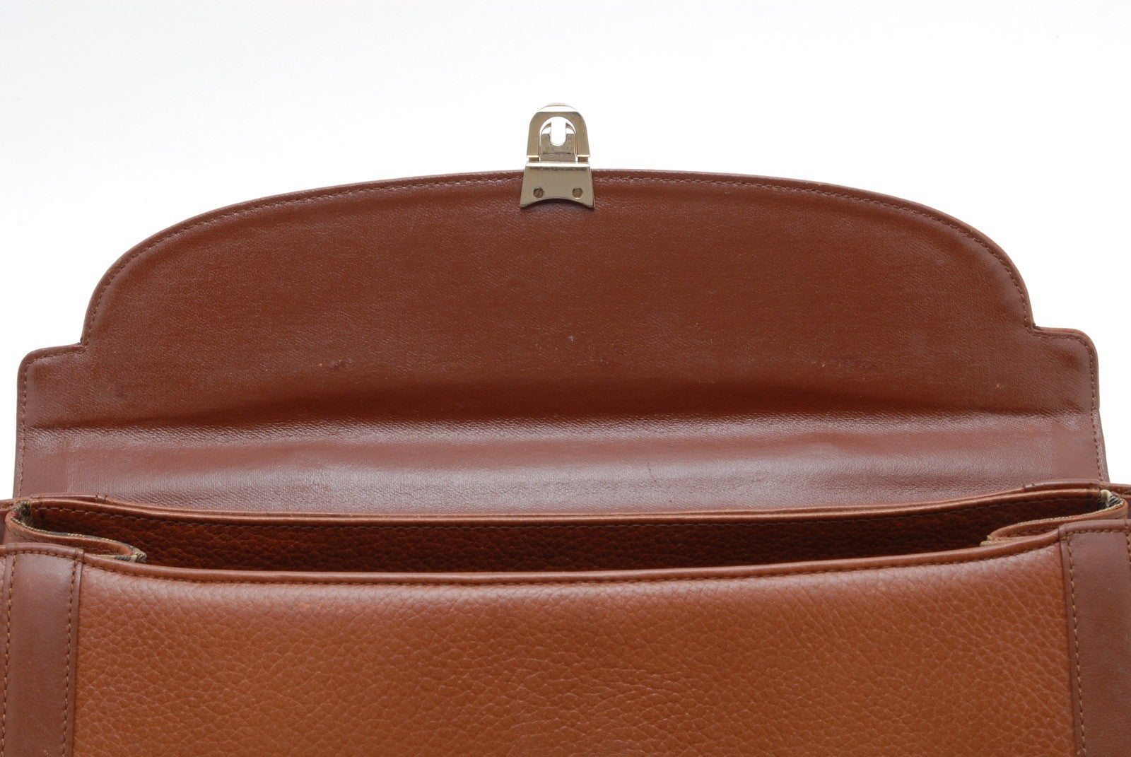 Burberry Burberrys Hand Bag - Brown, Leather