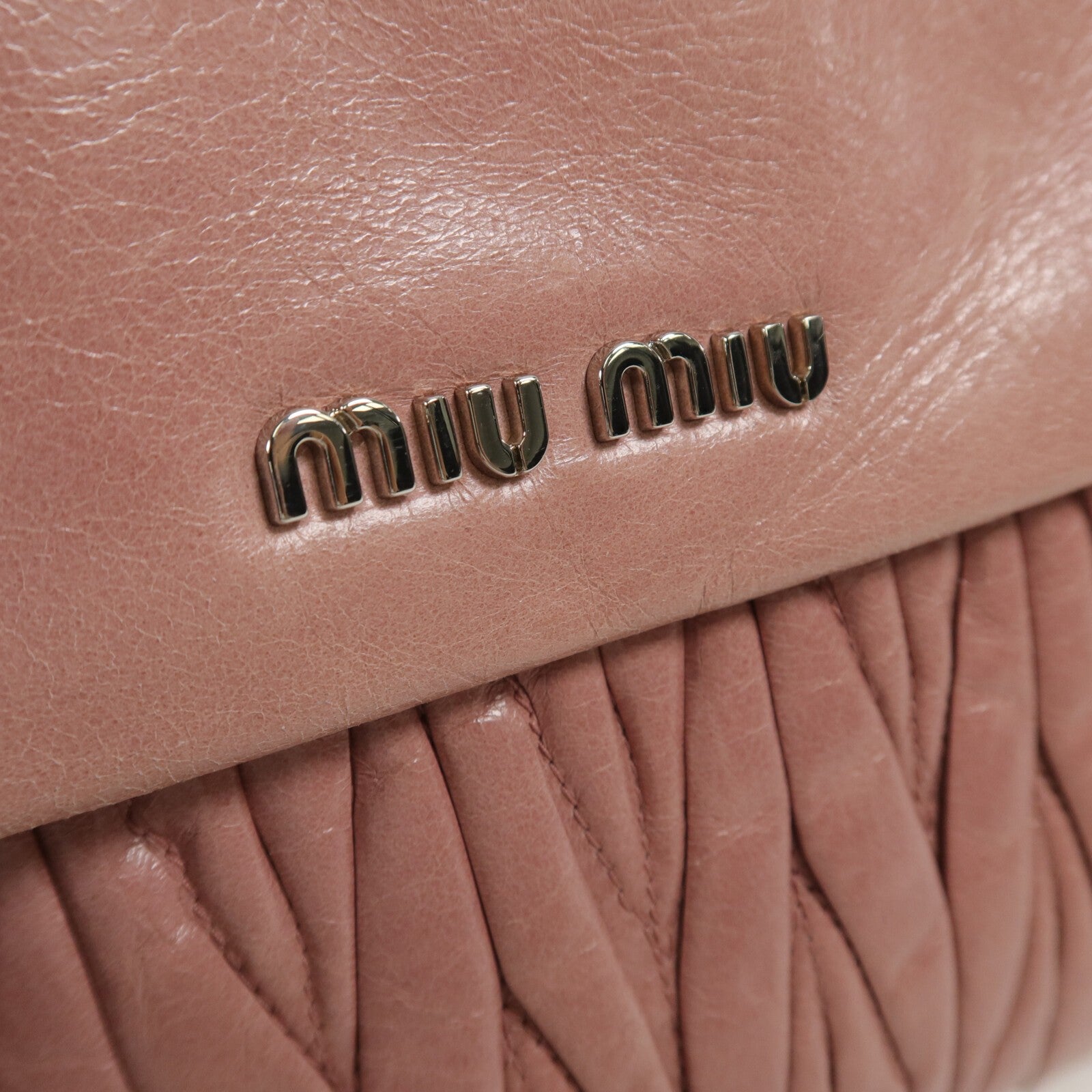 Miu Miu SHW Shoulder Bag - Pink, Calfskin Leather