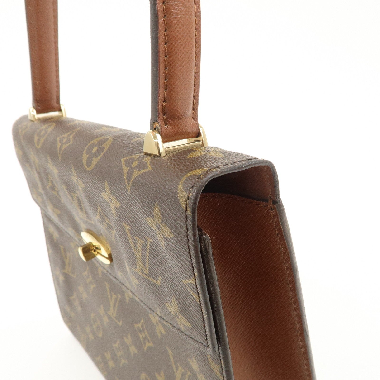 Louis Vuitton Malesherbes Hand Bag - Brown, Monogram Canvas