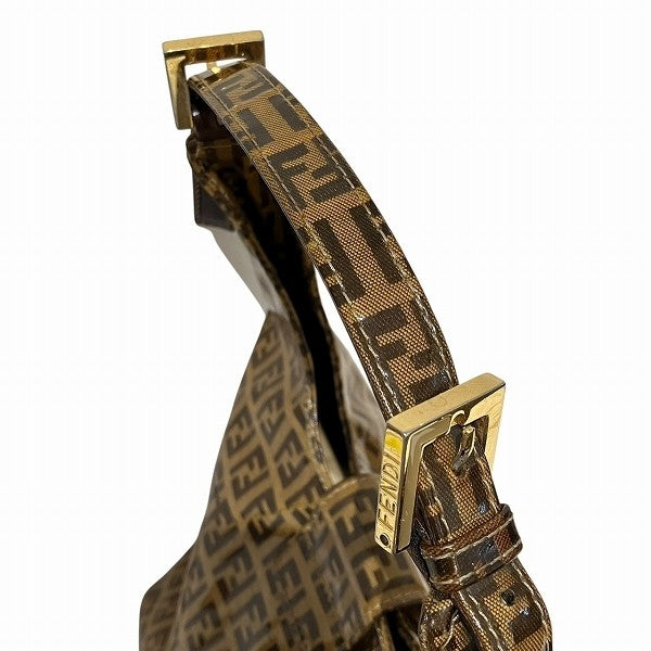 Fendi Zucchino Handbag - Brown, Patent Leather